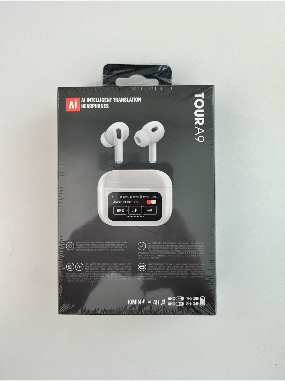 Brand New ~ Tour A9 AI Intelligent Translation Headphones - White